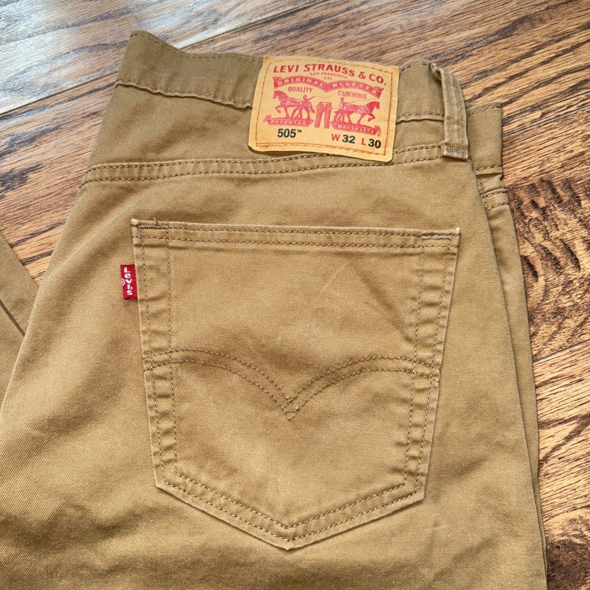 Levi's Levis 505 Sz 32x30 Denim Straight Fit Work Casual Dress Pant Size US 32 / EU 48 - 2 Thumbnail