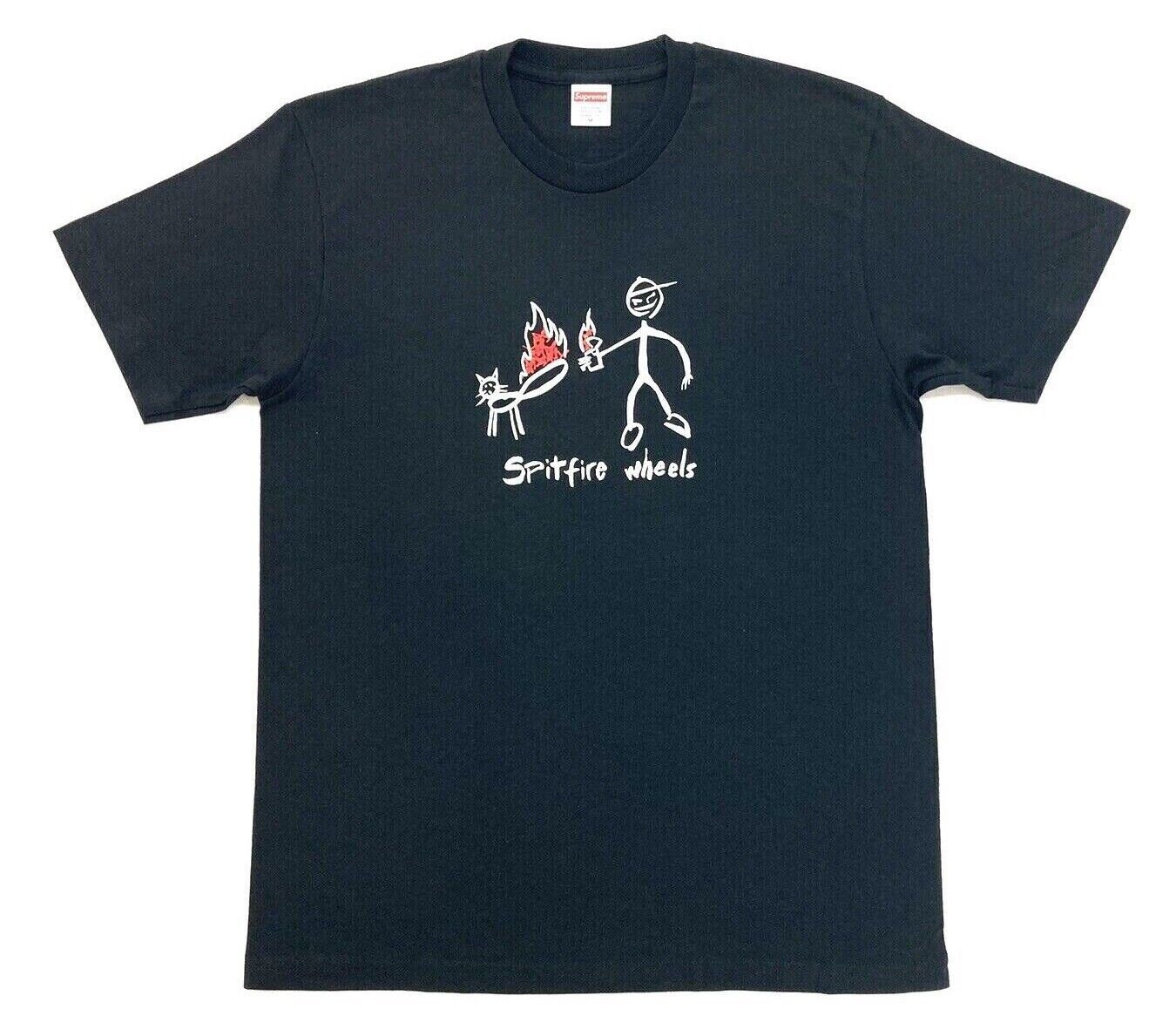 Supreme Spitfire Cat T-shirt Black Medium