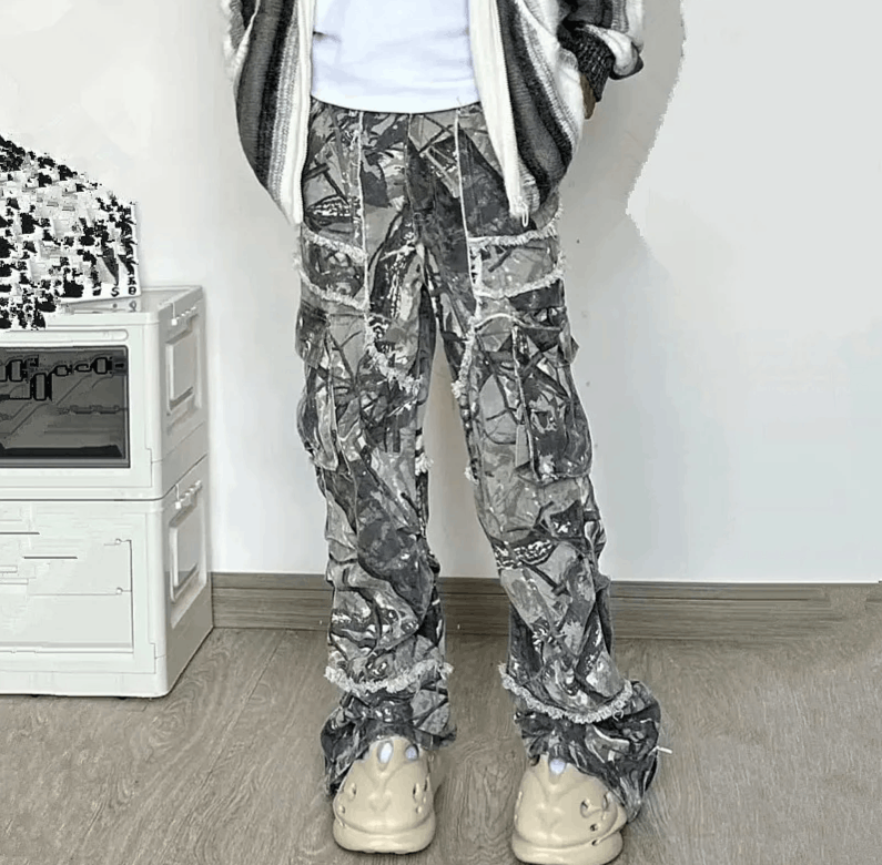 Japanese Brand Baggy Stacked Flared Jeans Size US 36 / EU 52 - 1 Thumbnail