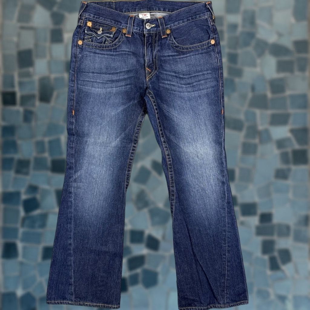 True Religion VINTAGE True Religion Jeans Mens 36x31 Bootcut Denim 5-Pocket Logo USA Made Relaxed 80s 90s Hip Hop Shirt? Size US 33 - 1 Thumbnail