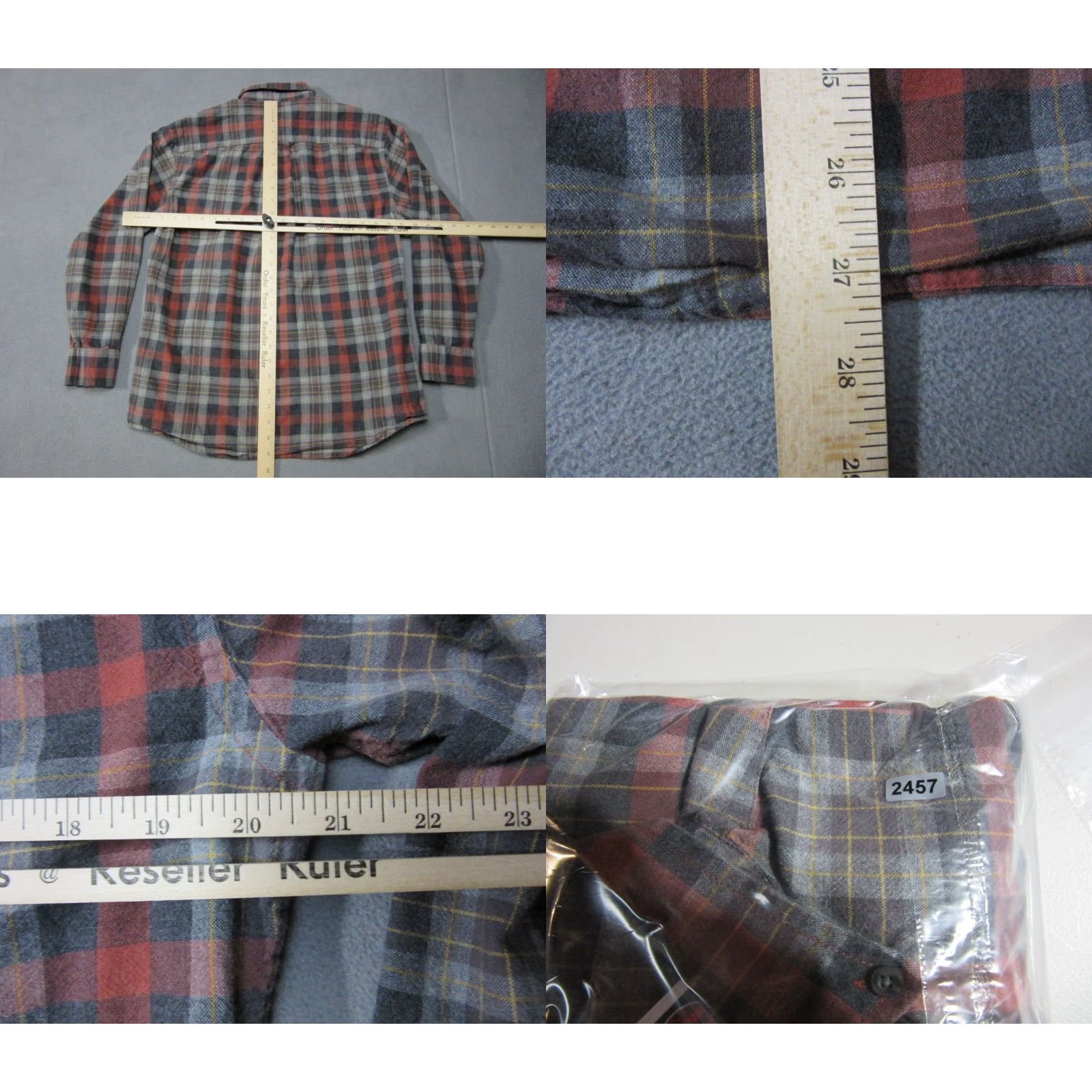 Pendleton Pendleton Shirt Mens Medium Red Gray Plaid Landry Wool Blend Button Down Size US M / EU 48-50 / 2 - 8 Thumbnail