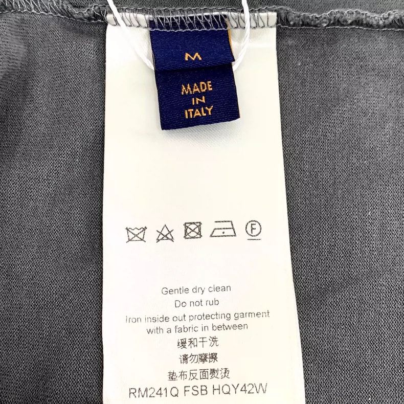 Louis Vuitton Louis Vuitton 24 grey cotton crewneck T-shirt with logo pr Size US M / EU 48-50 / 2 - 6 Thumbnail