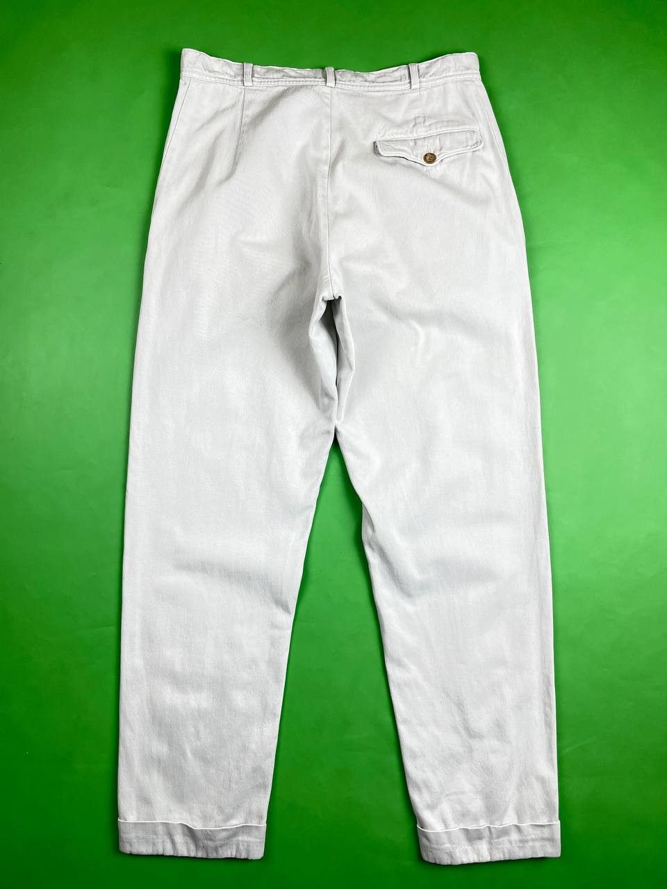 image of Vintage 90's Boneville By Massimo Osti Chino Pants in Light Gray, Men's (Size 32)