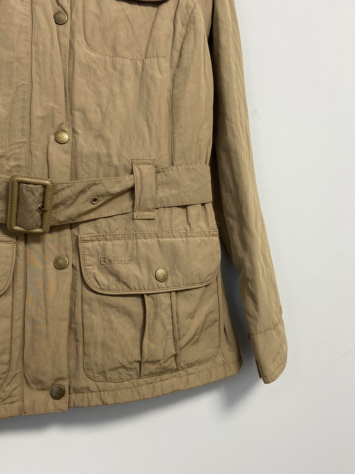 Barbour Barbour Ladies Steel Amelia Classic Field Jacket Size M / US 6-8 / IT 42-44 - 2 Thumbnail