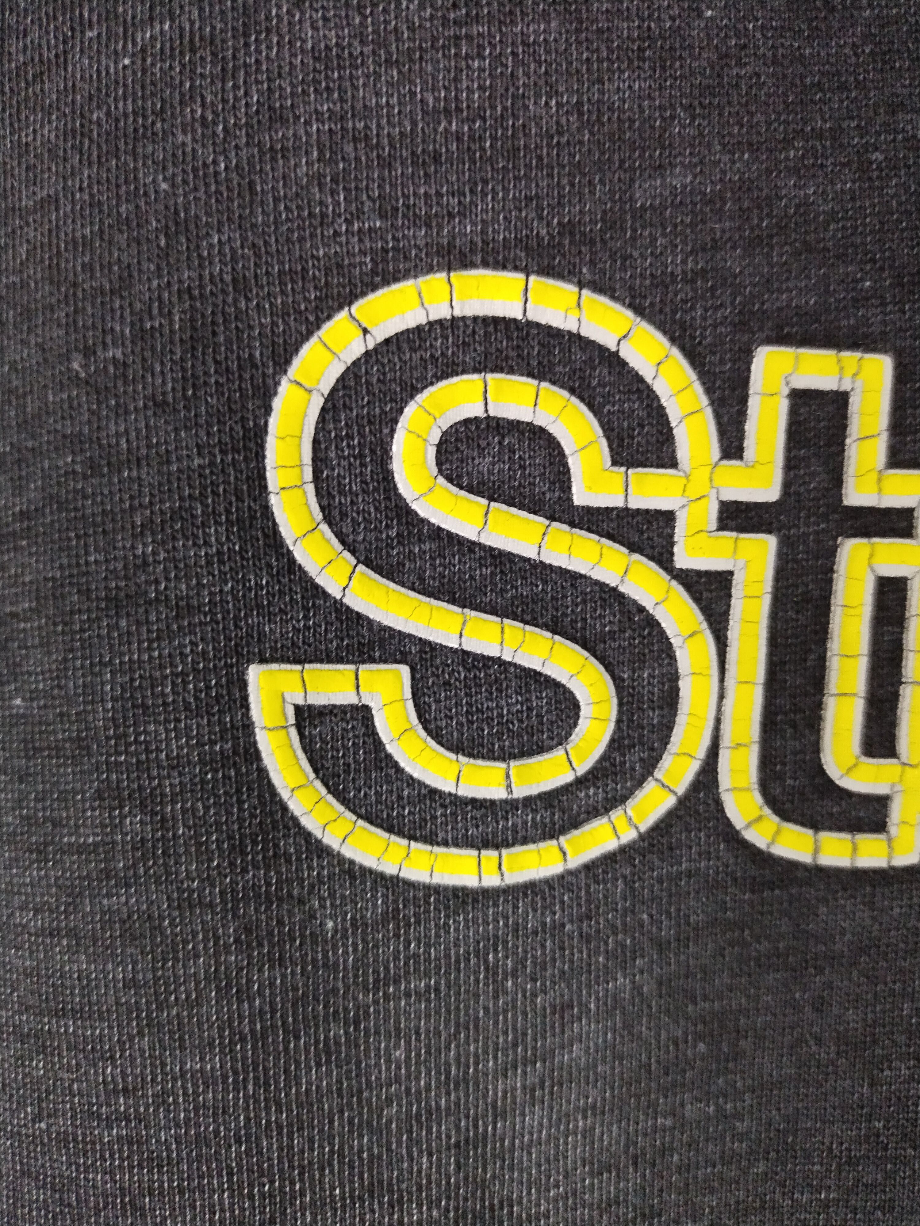 Stussy × Vintage Vintage 80's Stussy Edt. Logo Pullover Grey Hoodie Size US L / EU 52-54 / 3 - 6 Thumbnail