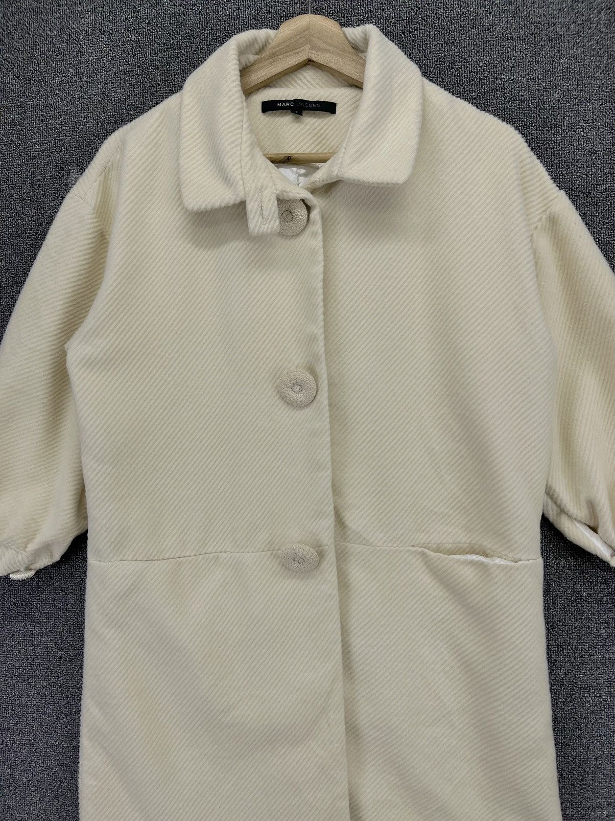 Marc Jacobs Vintage Marc Jacobs Button Up Wool Long Jacket Size XS / US 0-2 / IT 36-38 - 5 Thumbnail