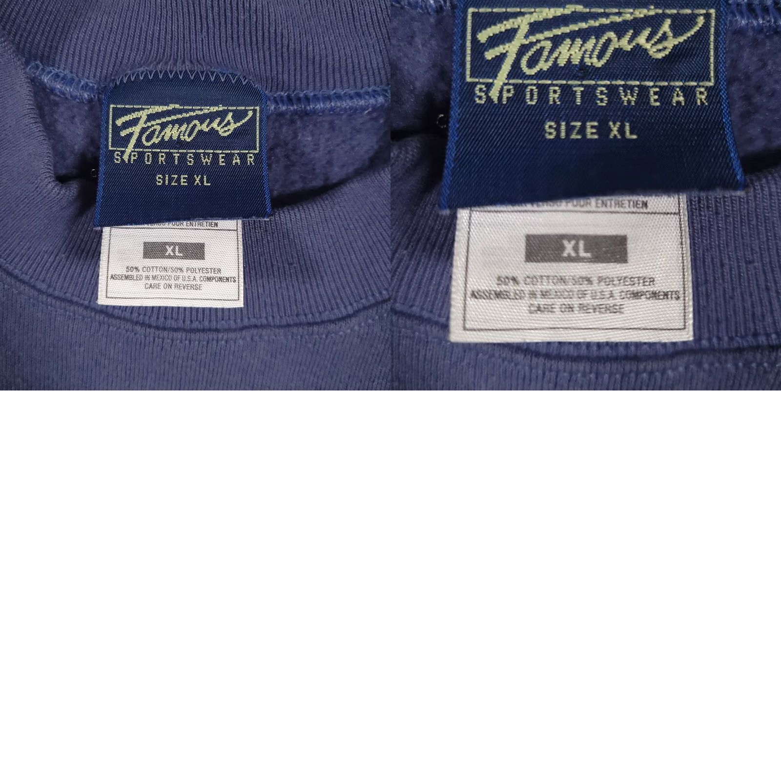 Fruit Of The Loom VINTAGE Arizona Tourist Crewneck Sweatshirt Mens XL Blue Embroidered Cotton Polyester Embroidered Logo 90s USA Size US XL / EU 56 / 4 - 9 Thumbnail