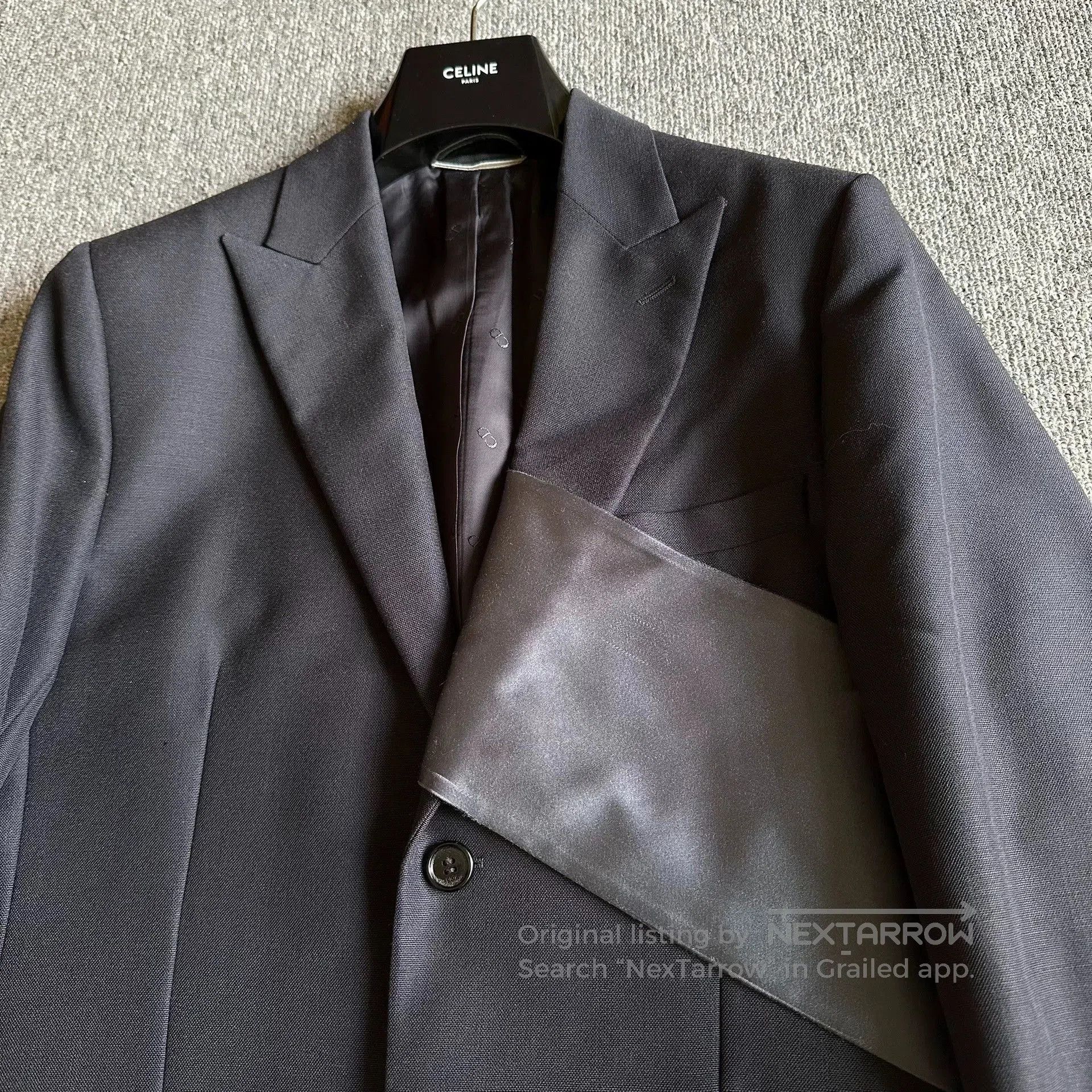 Dior dior men mist blue satin suit jacket. Size US M / EU 48-50 / 2 - 2 Thumbnail