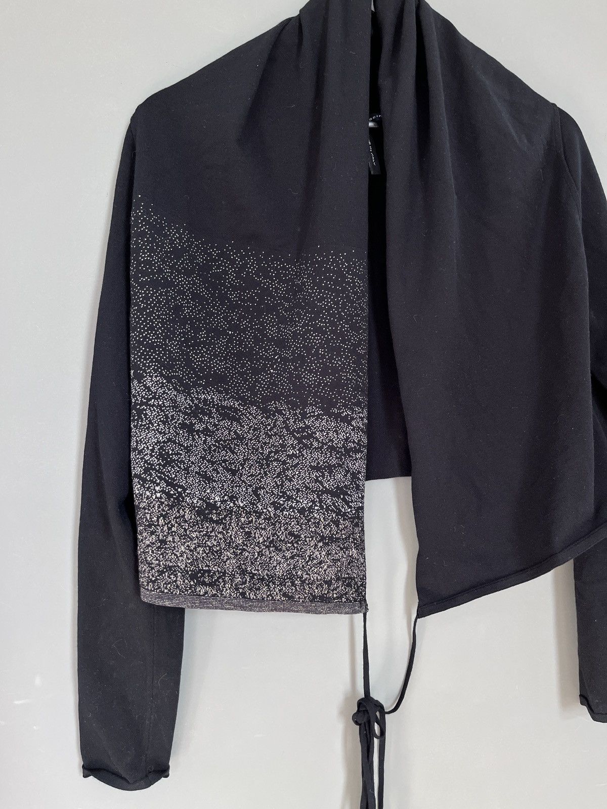 Sarah Pacini Sarah Pacini Viscose Avant Garde Wrap Cape Cardigan Size ONE SIZE - 8 Thumbnail