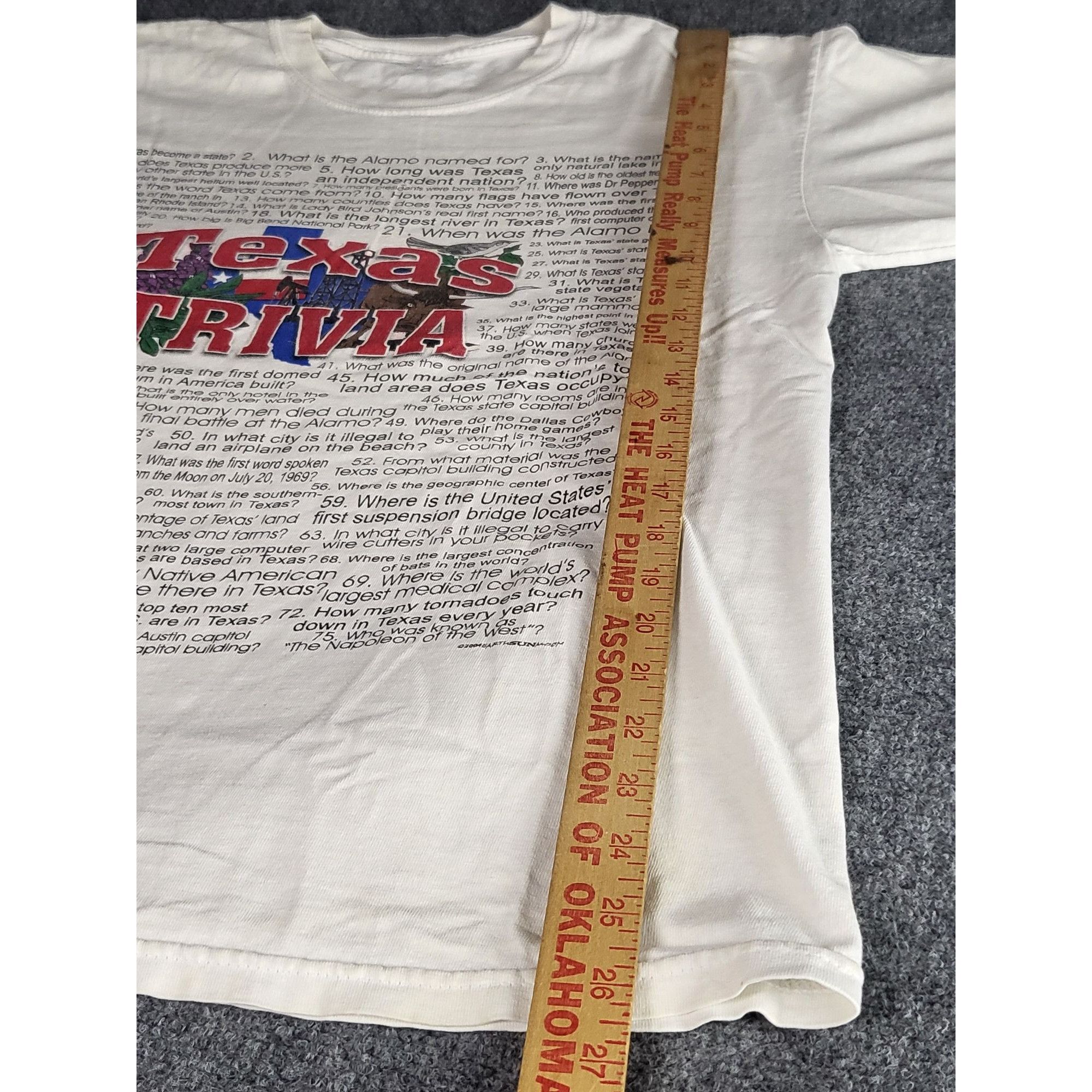 Vintage Vintage Texas Trivia Y2K Tshirt Men Sz L Double Sided White Size L / US 10 / IT 46 - 3 Thumbnail