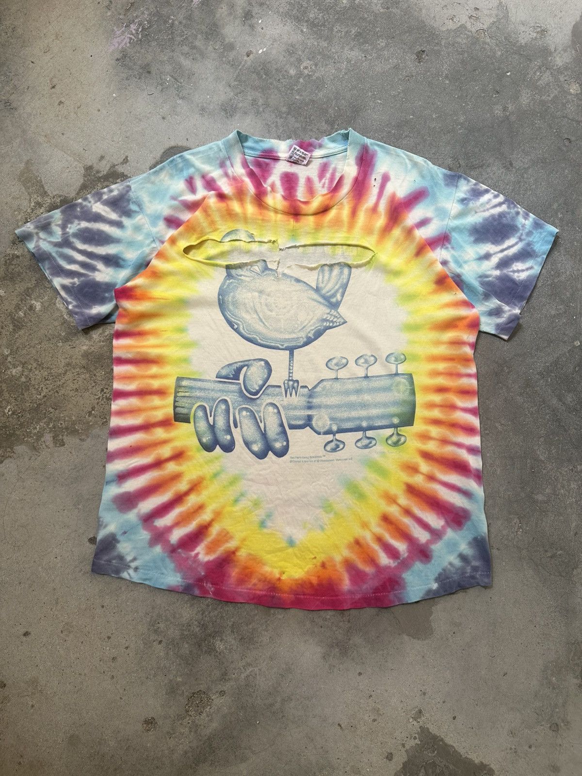 Vintage 1994 Woodstock Distressed tee