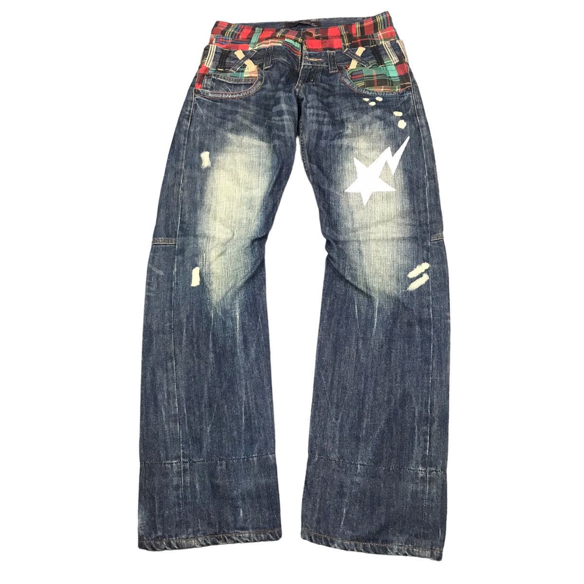 image of Hype Double Waist Dominale Jeans Denim Faded Pants 115, Men's (Size 28)
