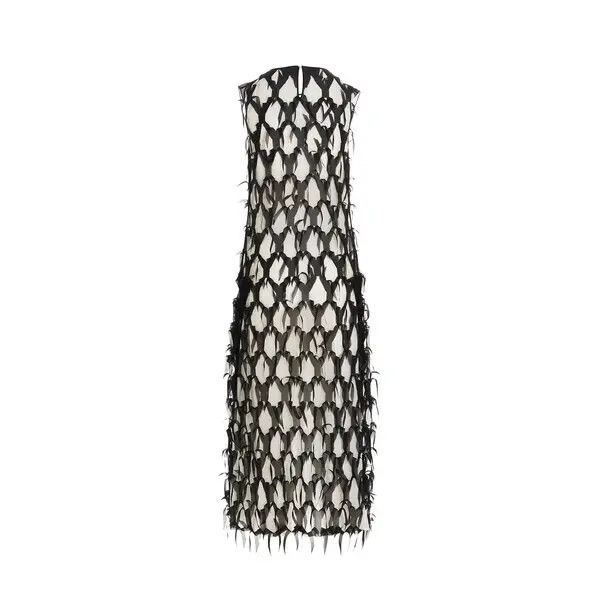 Maison Margiela o1y0625 Maxi Dress in Black/White Size S / US 4 / IT 40 - 2 Thumbnail