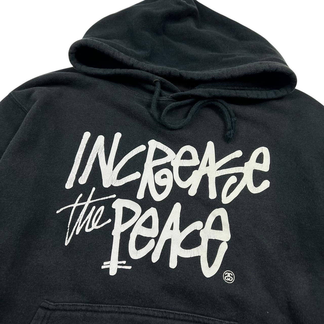 Stussy Vintage Stussy Increase The Peace Pullover Hoodie - Small Size US S / EU 44-46 / 1 - 2 Thumbnail
