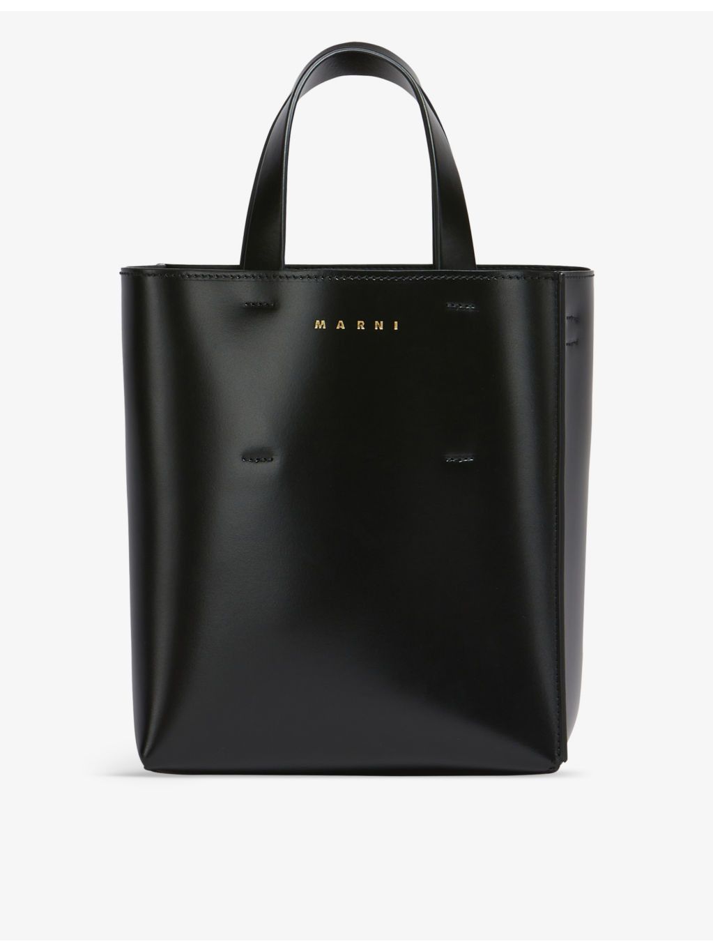 Marni o1w1db11125 Size :OS/Museo Brand Leather Tote Bag in Black Size ONE SIZE - 1 Thumbnail