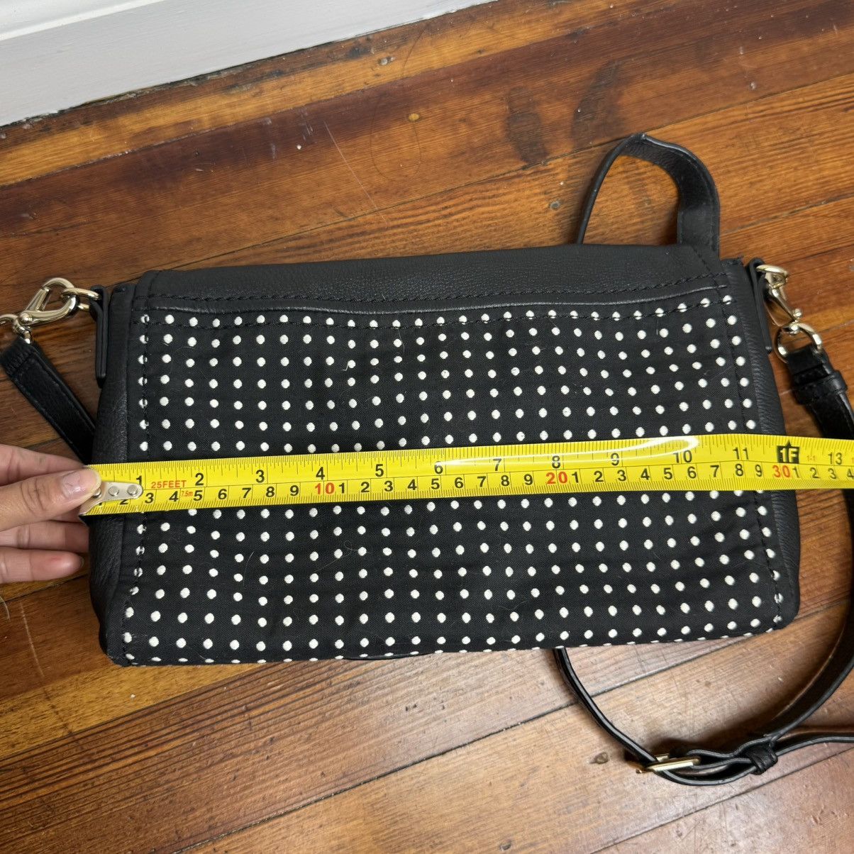 Kate Spade kate spade Black Polka Dot Fold-Over Crossbody Size ONE SIZE - 5 Thumbnail