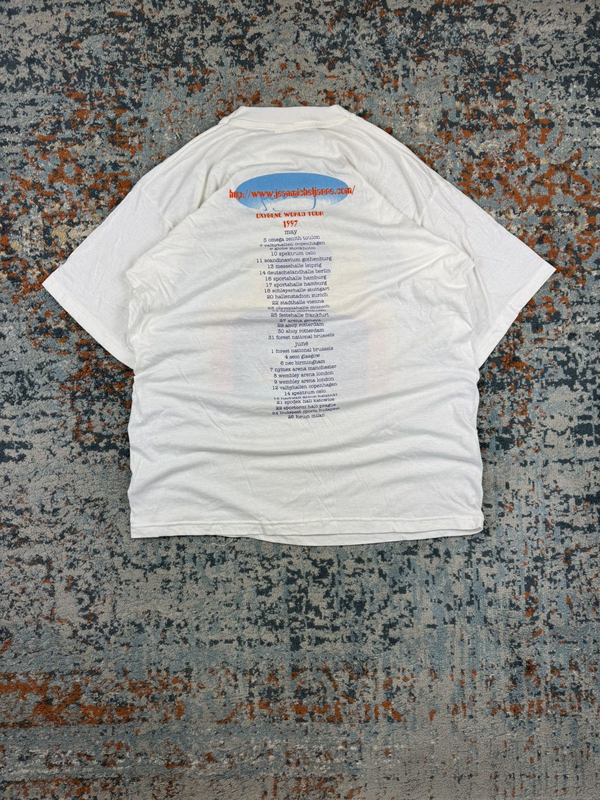 Band Tees × Vintage Vintage 1997 Jean Michel Jarre oxygene World tour tee Size US XL / EU 56 / 4 - 2 Thumbnail