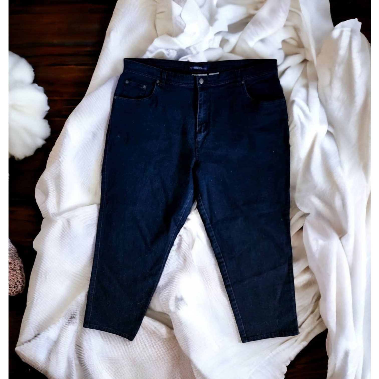 Bill Blass BillBlase Womans Black Jeans Size 22W Size 42" / US 20 - 6 Thumbnail
