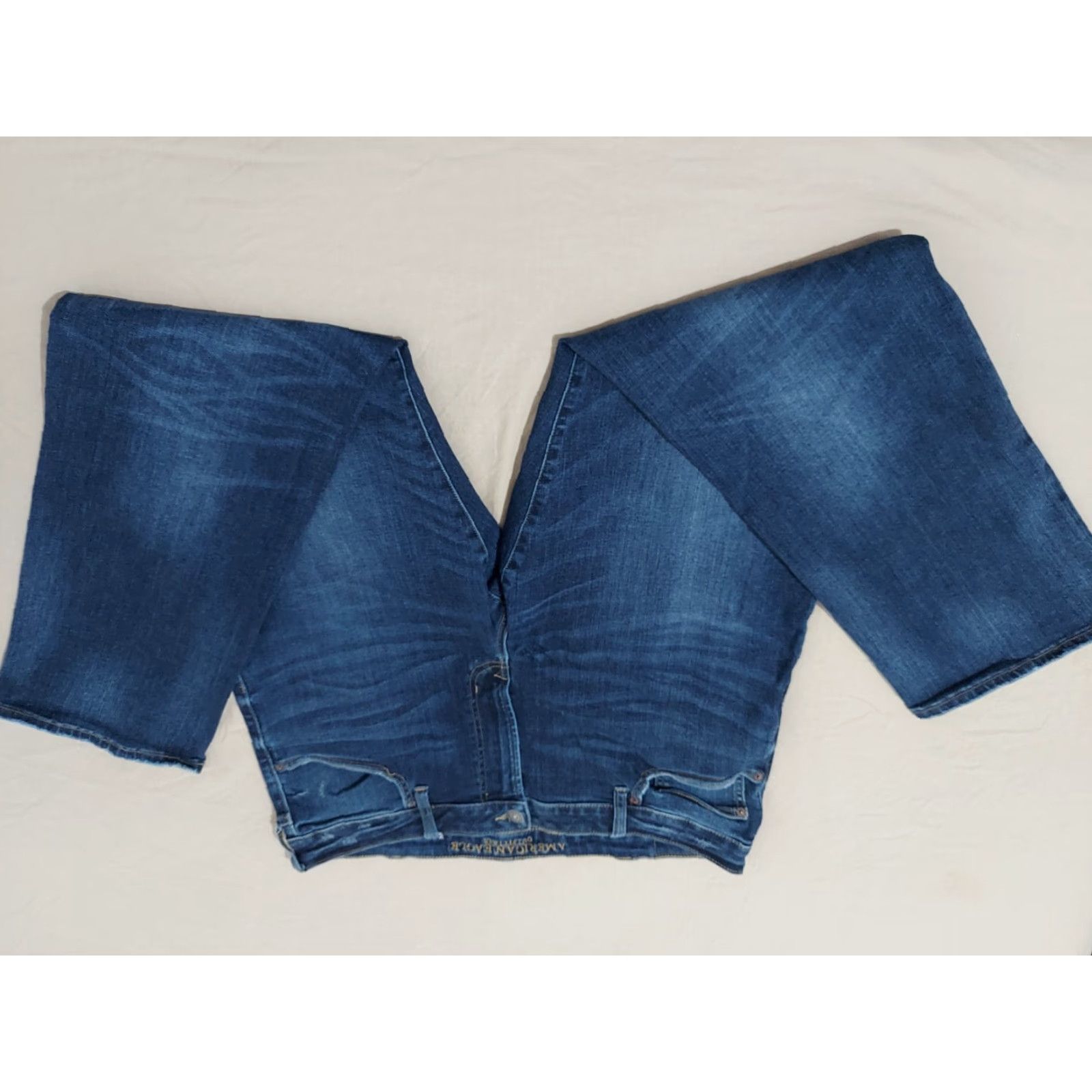 American Eagle Outfitters Mens American Eagle Outfitters Jeans 38x32 Regular Denim Stretch Straight Blue Pants Size US 38 / EU 54 - 4 Thumbnail