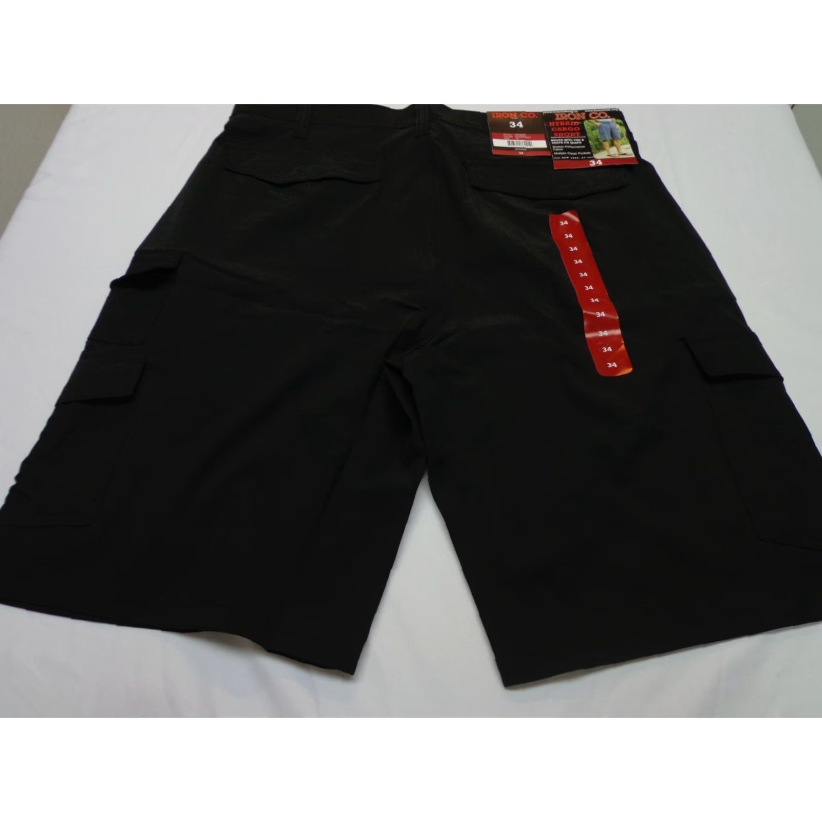 CO Iron Co Stretch Performance Hybrid Cargo Shorts Black Soot Size 34 Size US 34 / EU 50 - 3 Thumbnail