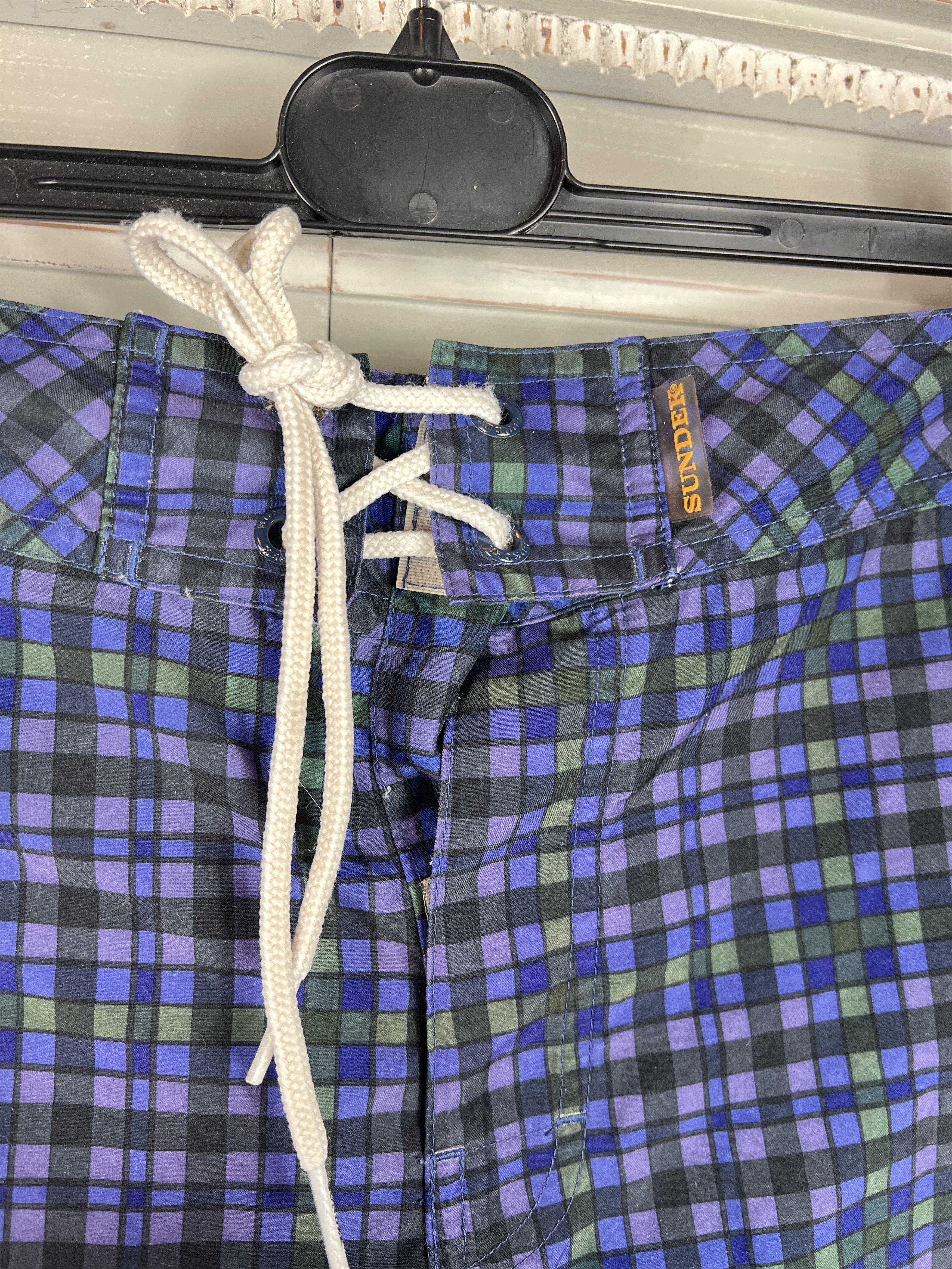 Sundek SUNDEK 31 BEACH SWIM BOARD SHORTS TRUNKS SUIT NOVACHECK Size US 31 - 4 Thumbnail