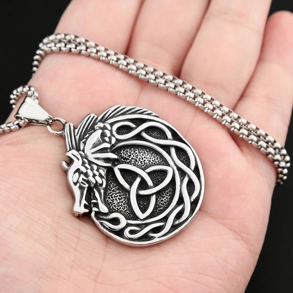 Other Nordic Vikings Dragon Pendant Necklace Size ONE SIZE - 5 Thumbnail