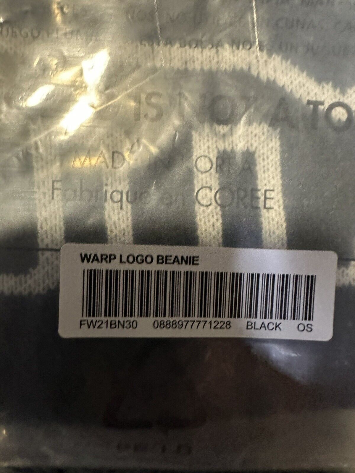 Supreme NWT Supreme Wrap Logo Beanie - Black Size ONE SIZE - 5 Thumbnail
