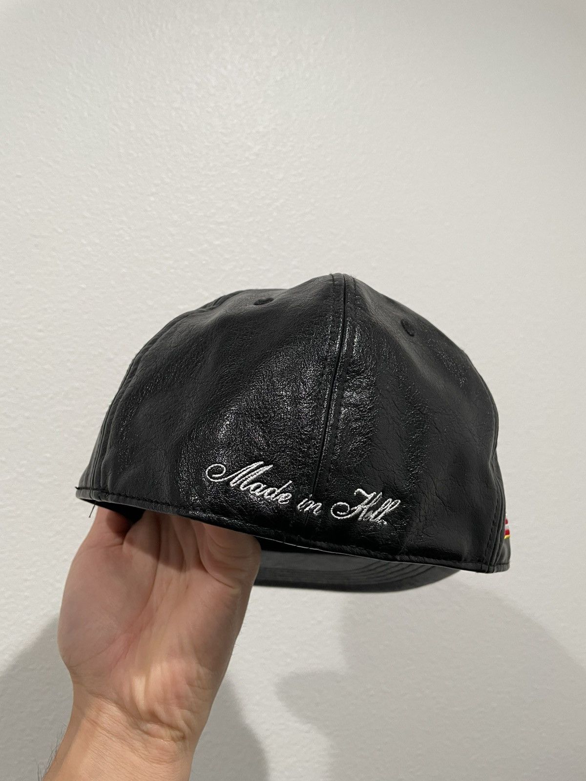 Fuck The Population FTP Leather Logo Fitted Hat Size ONE SIZE - 3 Thumbnail
