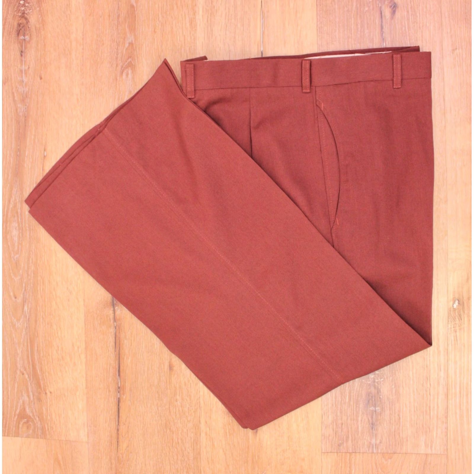 Levi's VINTAGE Levi's 70s Pants Flare Disco Brick Red Mens 36x29.5 Size US 36 / EU 52 - 2 Thumbnail