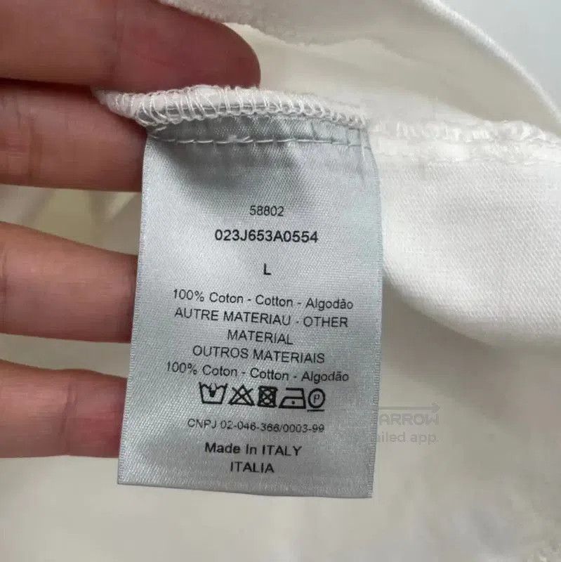 Dior Dior Men's Summer White Cotton T-Shirt . Size US L / EU 52-54 / 3 - 4 Thumbnail