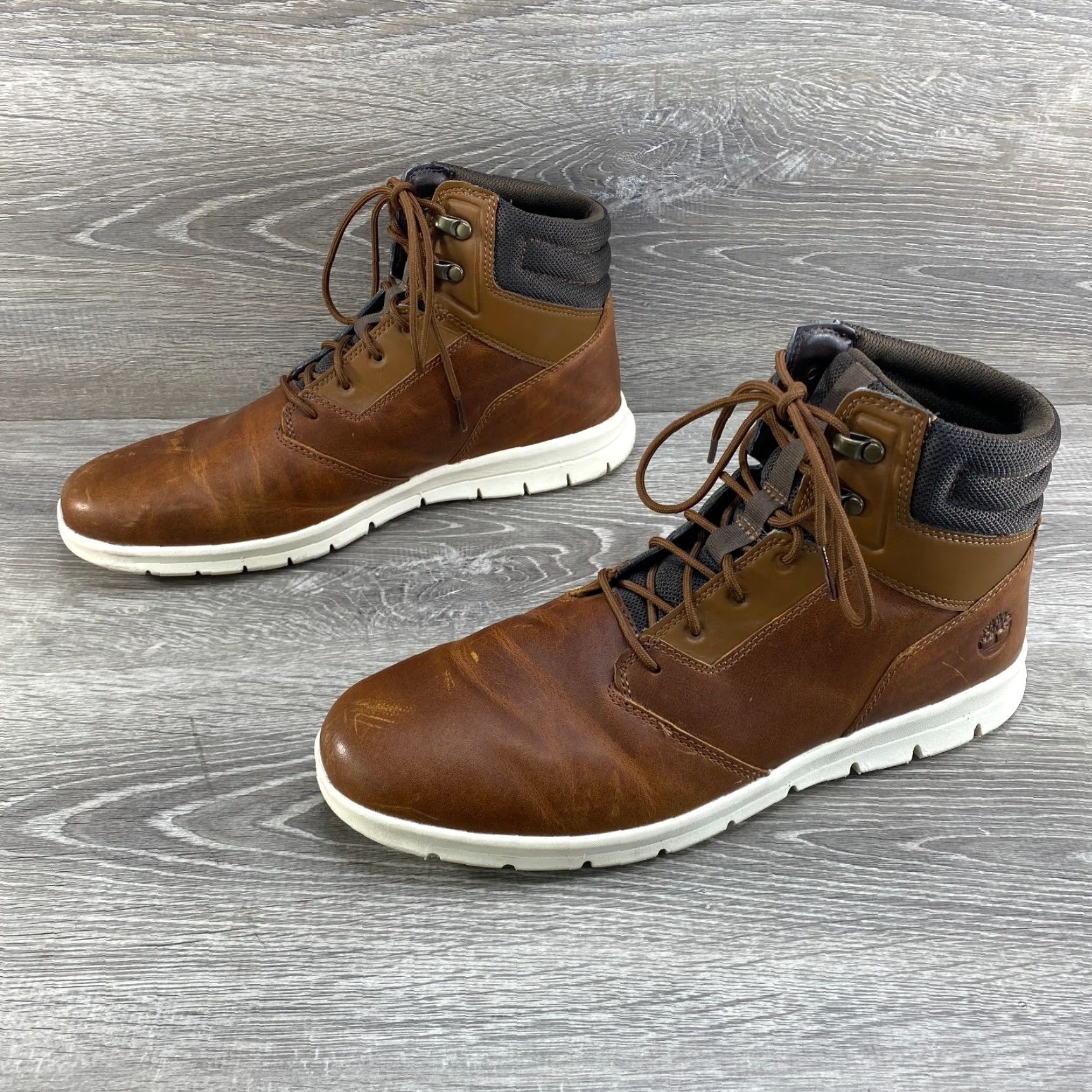 Timberland Timberland Graydon Mens Boot Chukka Leather Brown HoverLite Lace Up 11 Brown Mens Timberland Boot Company 90s Decade? Size US 11 / EU 44 - 5 Thumbnail