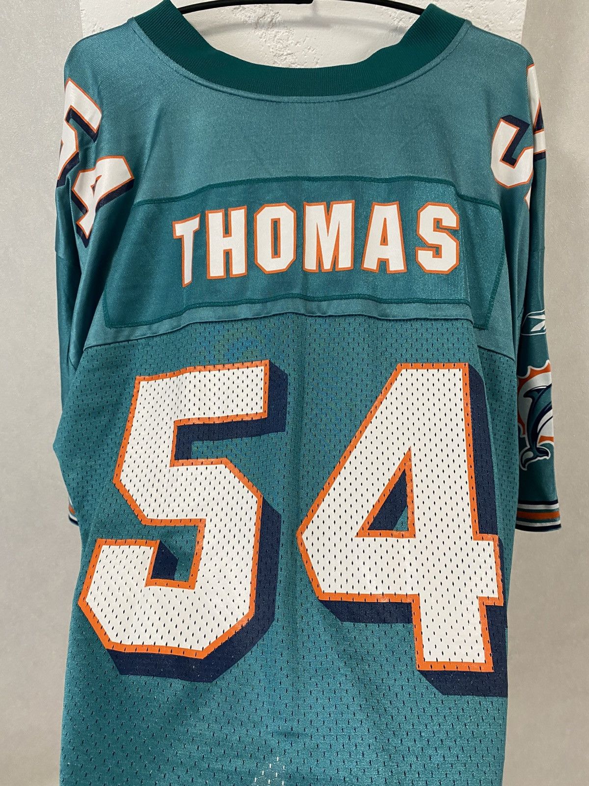 NFL × Reebok Miami Dolphins Reebok 1997-2001 NFl Jersey Thomas Size US L / EU 52-54 / 3 - 12 Thumbnail