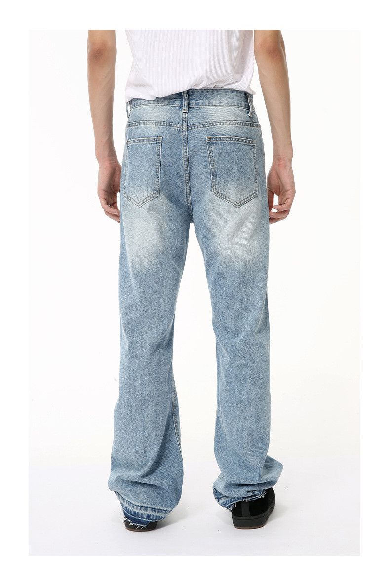 Japanese Brand × Jean Light blue simple washed flared denim trousers casual Size US 32 / EU 48 - 6 Thumbnail