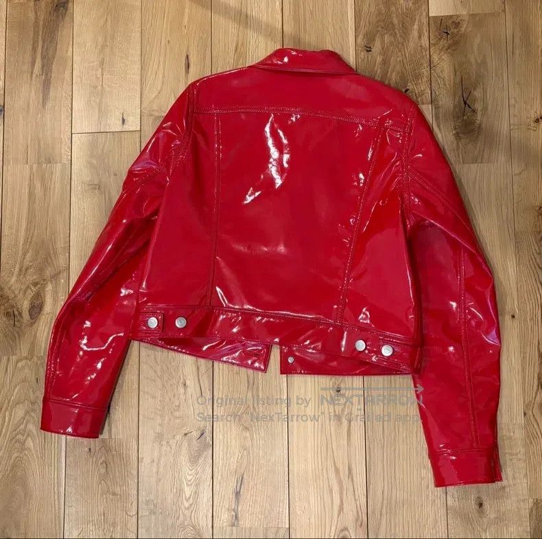 Comme des Garcons Comme Des Garcons Red leatherette jacket Size S / US 4 / IT 40 - 4 Thumbnail