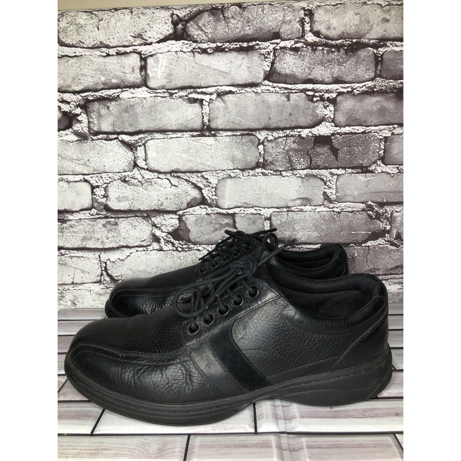 Other ABEO 24/7 Upland Black Leather Slip Resistant Oxfords Shoes Size US 11 / EU 44 - 18 Thumbnail