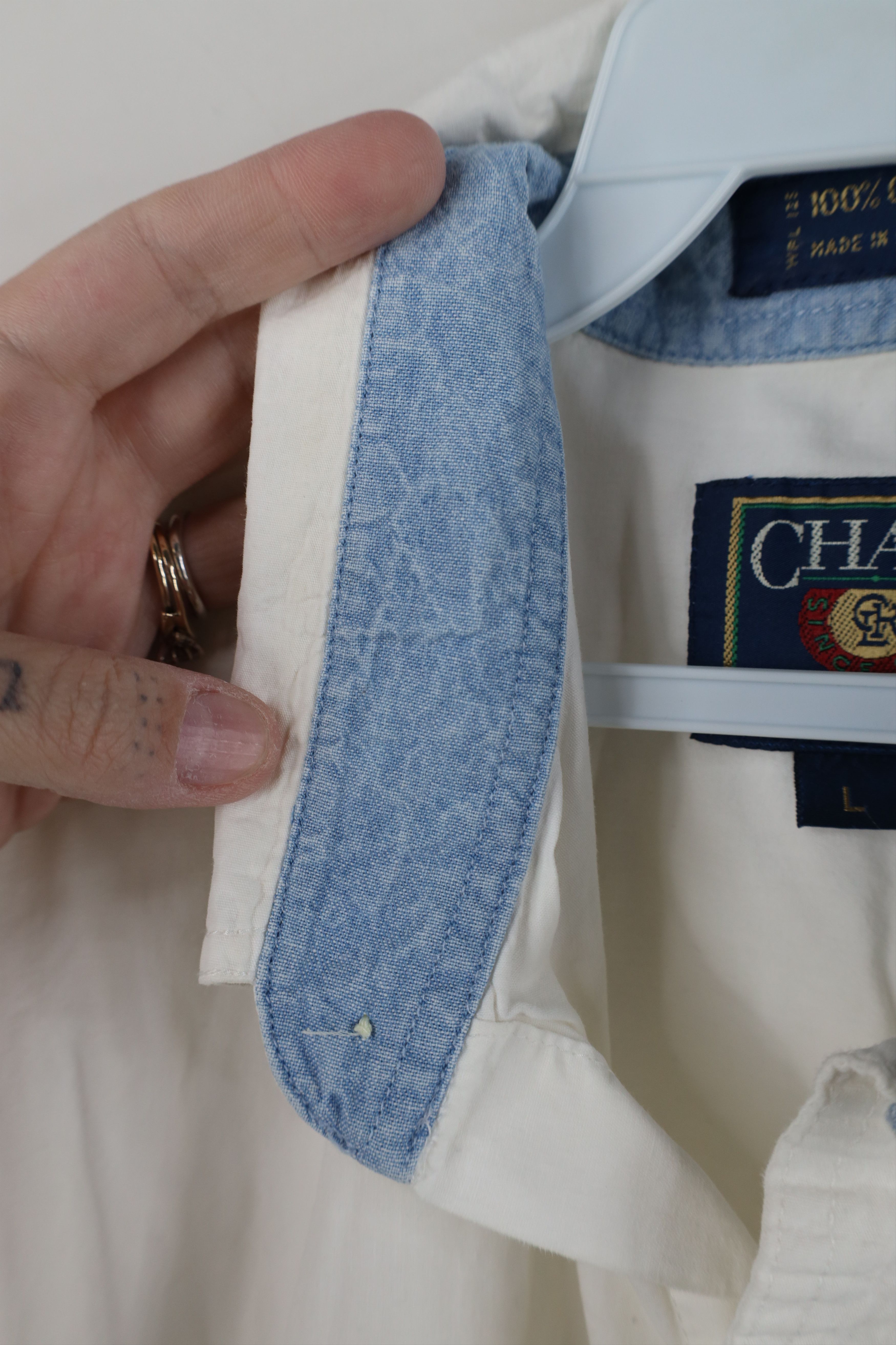 Ralph Lauren Vintage 90s Chaps Ralph Lauren Short Sleeve Collared Shirt Size US L / EU 52-54 / 3 - 7 Thumbnail