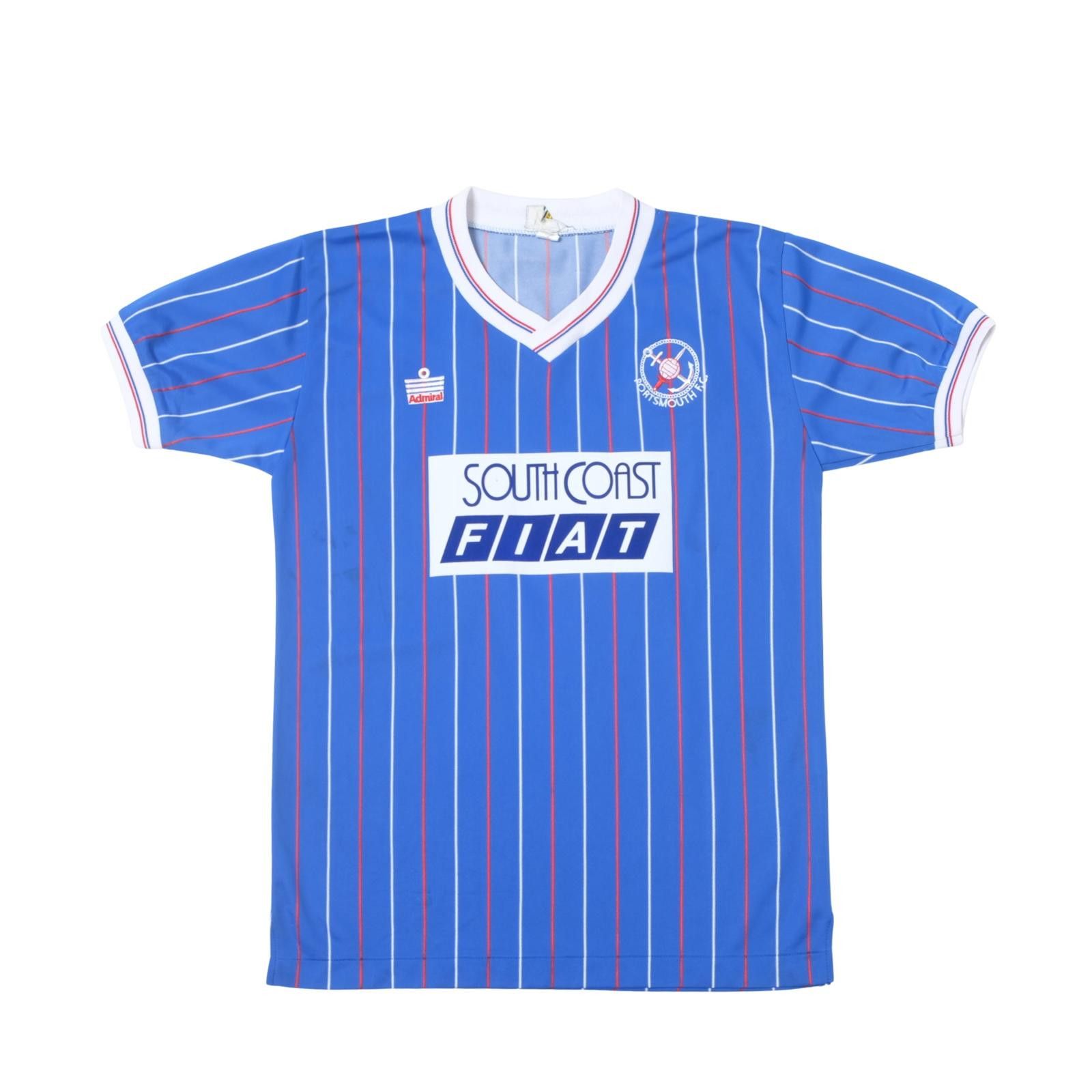 Admirable Co. 1987/88 Portsmouth Home Shirt Admiral (S) Size US S / EU 44-46 / 1 - 1 Thumbnail