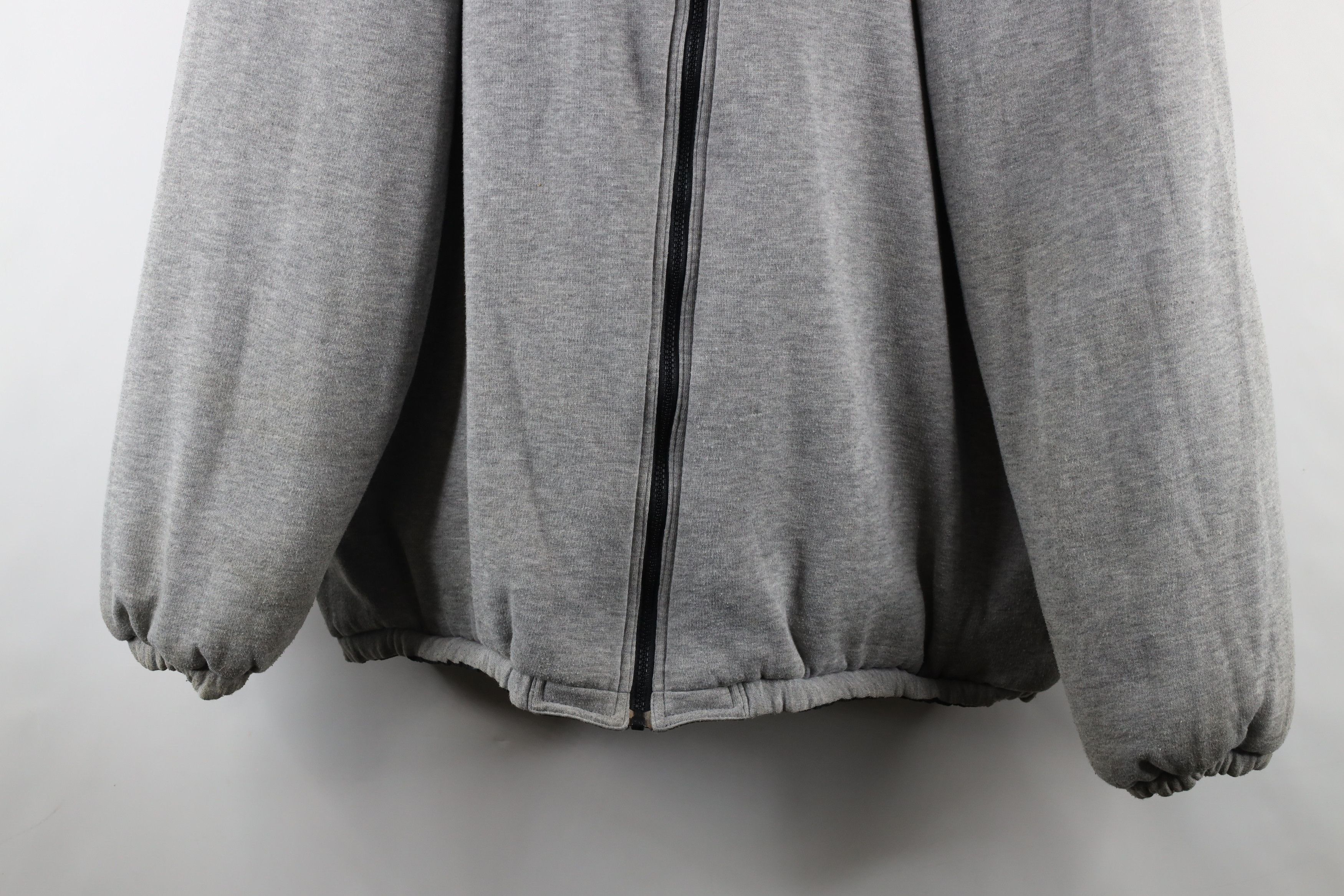 Adidas × Vintage Vintage 90s Adidas Reversible Full Zip Jacket Black Gray Size US XL / EU 56 / 4 - 14 Thumbnail