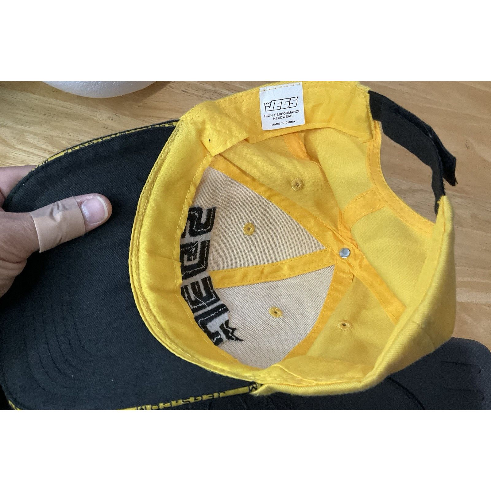 Other JEGS High Performance Hat Cap Racing Automotive Yellow Black Size ONE SIZE - 5 Thumbnail