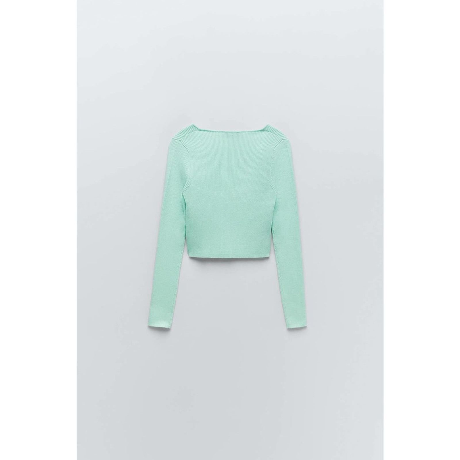 Zara ZARA BLOGGER FAVORITE KNIT CROPPED JACKET Size XL / US 12-14 / IT 48-50 - 12 Thumbnail