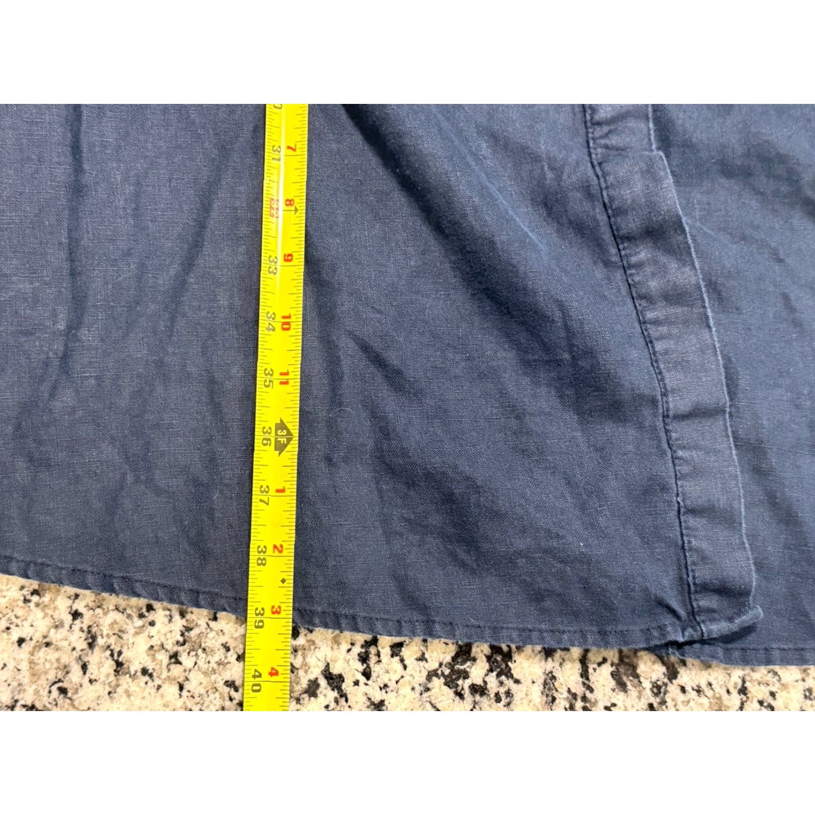 Ralph Lauren Lauren Ralph Lauren Dress Wakana Tie-Front Linen Sz 00 Navy Blue Preppy Size XXS / US 00 / IT 34 - 6 Thumbnail