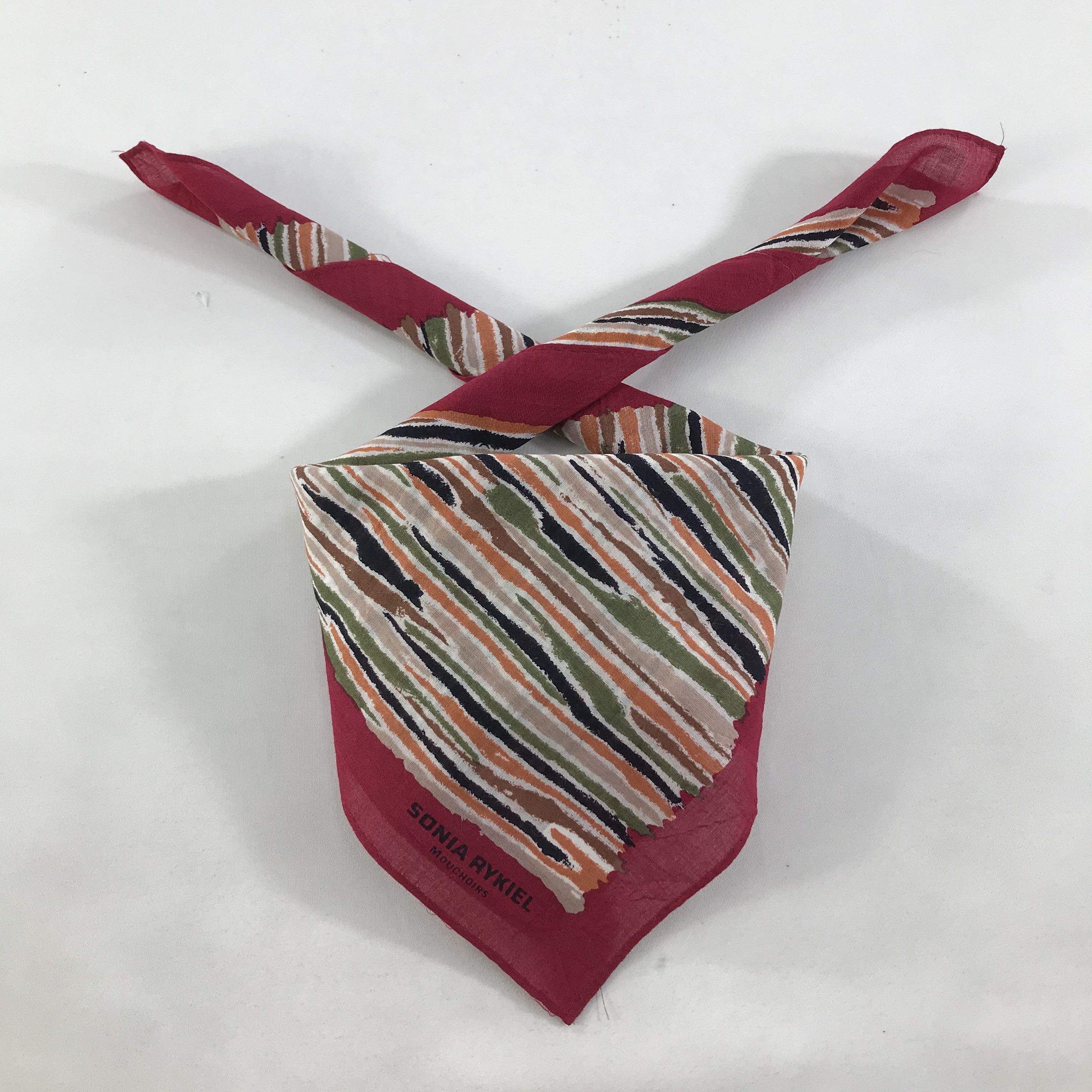 Sonia Rykiel × Vintage Sonia Rykiel Bandana / Handkerchief / Neckerchief - S1593 Size ONE SIZE - 3 Thumbnail