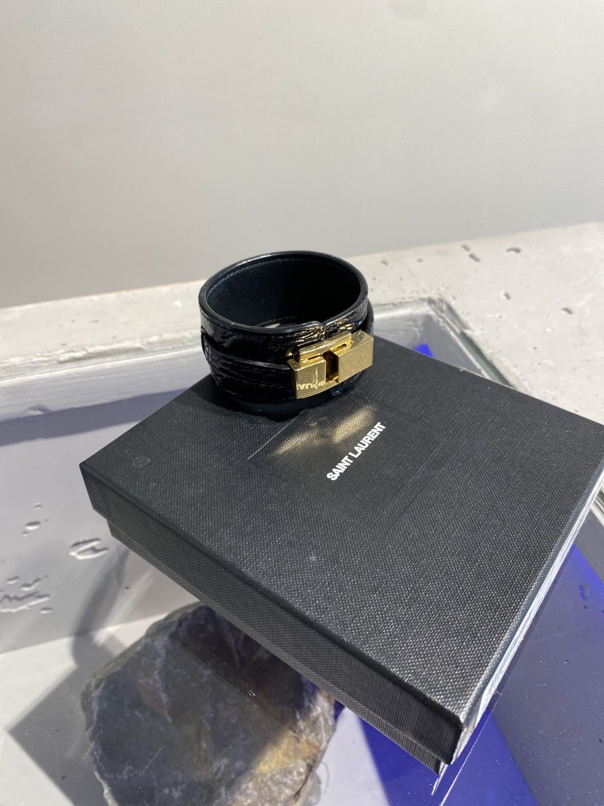 Saint Laurent Paris BNWT Saint Laurent Croco Bracelet Size ONE SIZE - 1 Thumbnail