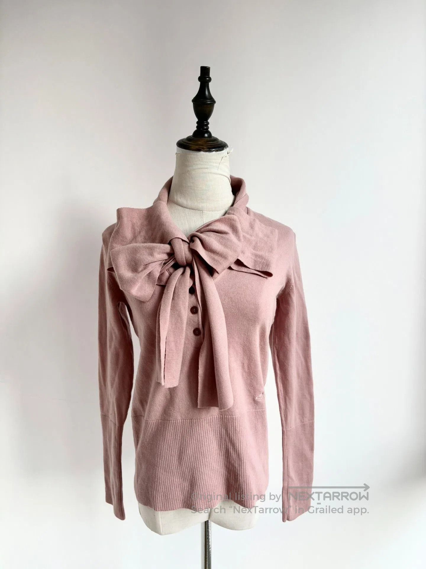 Vivienne Westwood Vivienne Westwood Vintage Pink Bow Knit. Size L / US 10 / IT 46 - 2 Thumbnail