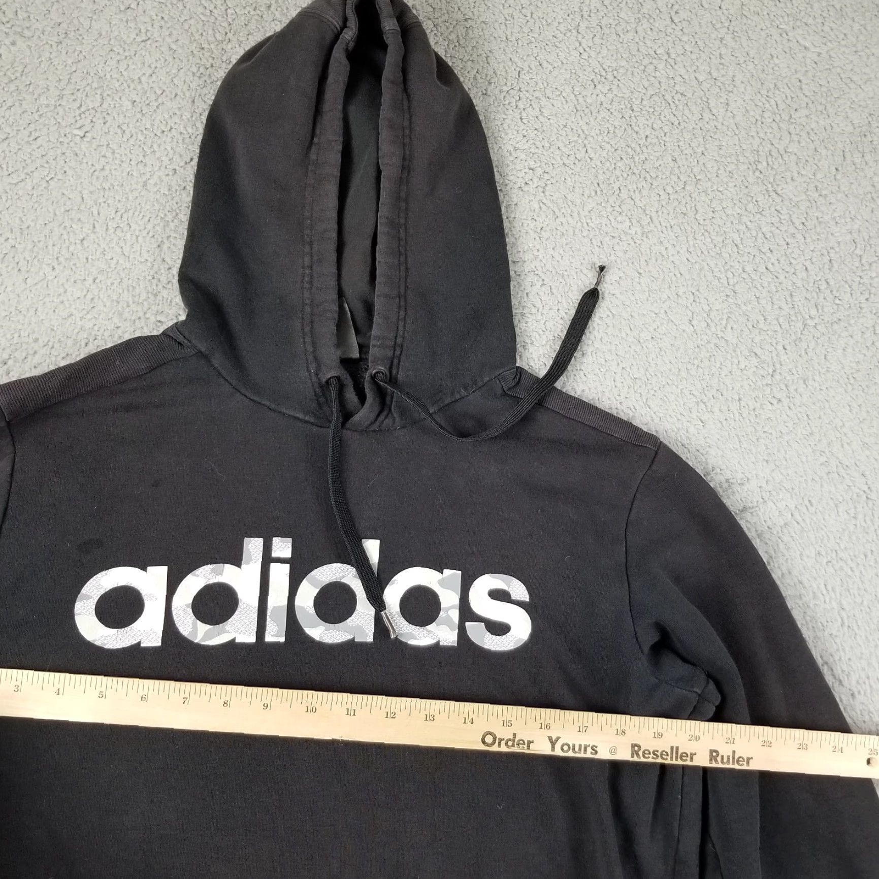 Adidas Adidas Men's Camo Logo Hoodie Pullover Sweatshirt Black Camouflage All Seasons Sports Size US M / EU 48-50 / 2 - 4 Thumbnail