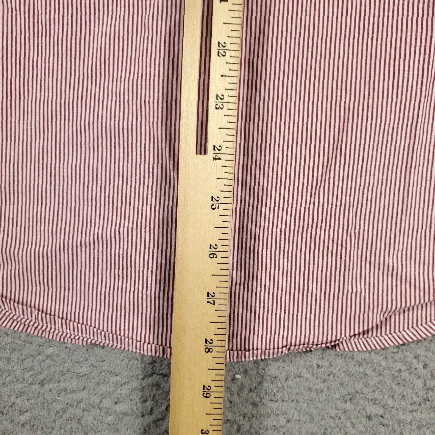 Original Penguin Original Penguin Button-Up Shirt Mens Small Red Striped Casual Long Sleeve Classic Preppy Size US L / EU 52-54 / 3 - 5 Thumbnail