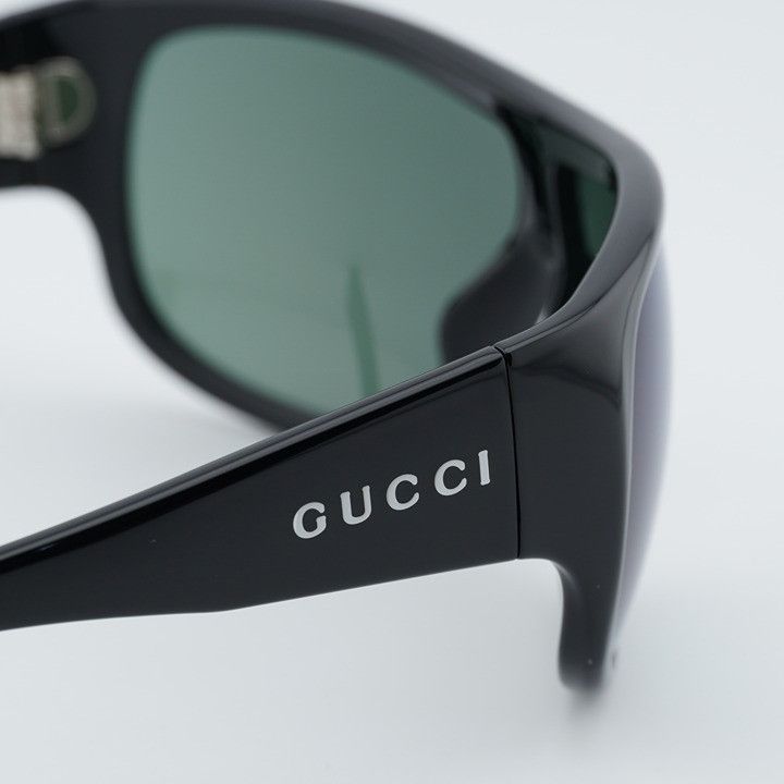Gucci Gucci GG2168S 007 Sunglasses Shiny Black Shield Frame Size ONE SIZE - 5 Thumbnail
