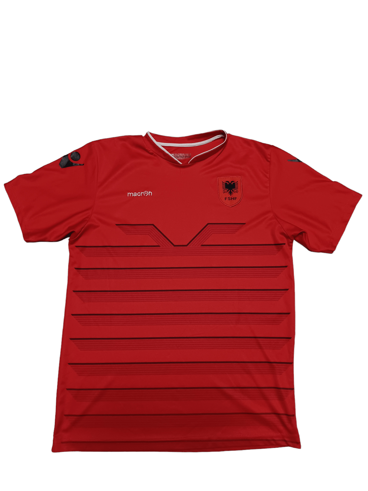 Macron 2016 ALBANIA NATIONAL SOCCER TEAM MACRON VINTAGE JERSEY Size US L / EU 52-54 / 3 - 1 Thumbnail