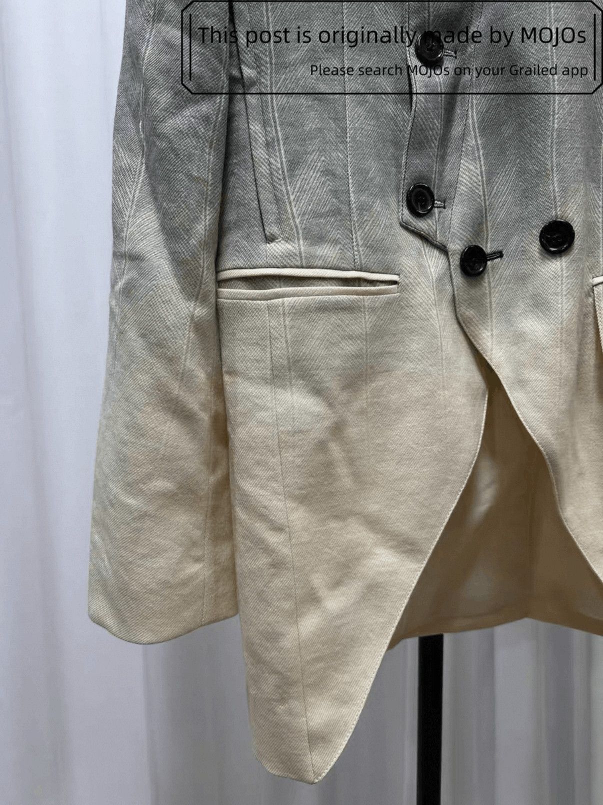 Ann Demeulemeester Sz XS Ann Demeulemeester Runway Fading Dye Jacket mojos13 Size US XS / EU 42 / 0 - 3 Thumbnail