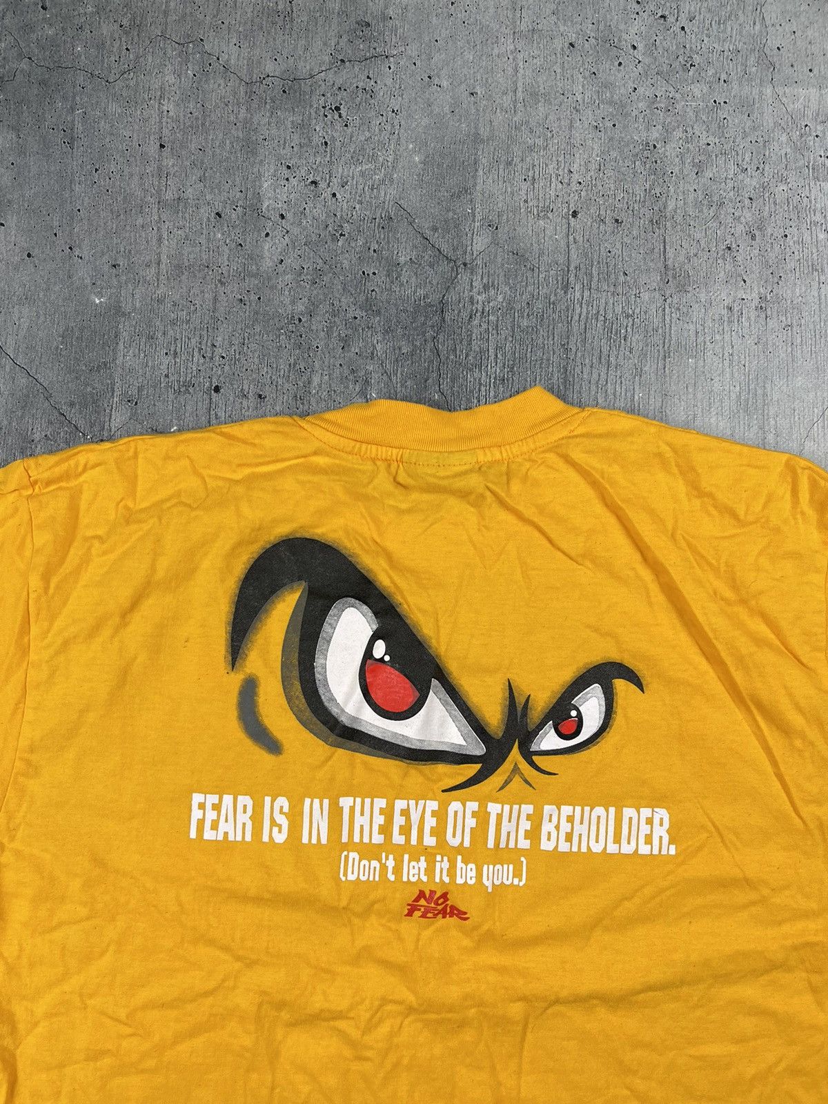 No Fear × Vintage Vintage No Fear And in Hell He Lift Up His Eyes T-Shirt Size US XL / EU 56 / 4 - 3 Thumbnail